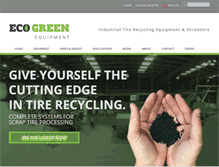 Tablet Screenshot of ecogreenequipment.com